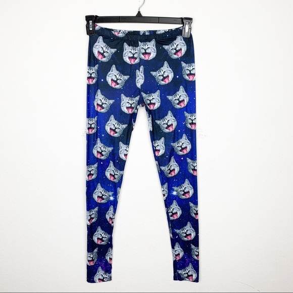 Pants - Crazy Cat Leggings Size XS/S Pants - Crazy Cat Leggings Size XS/S